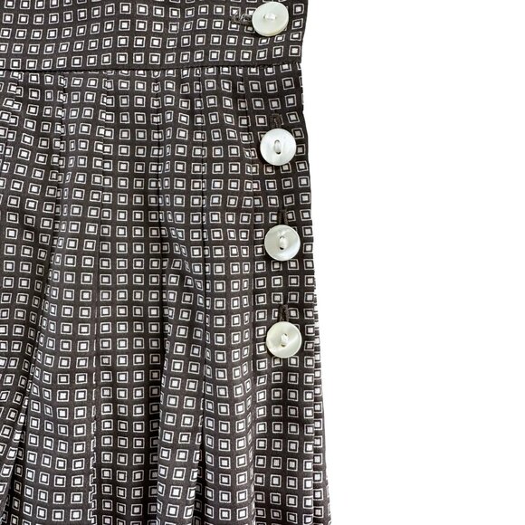 VINTAGE JAEGER Taupe Pleated Midi Skirt, 12 - Picture 5 of 6